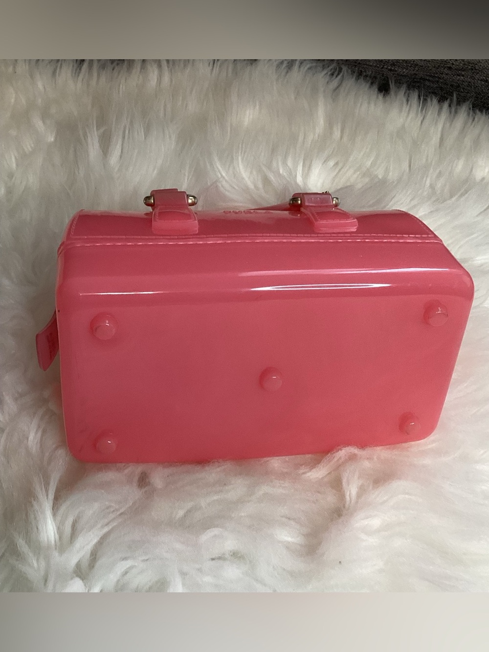 💕 CUTE 💕 Furla Jelly Pink Mini Candy Dome Satchel - Picture 8 of 13